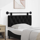 Wall-mounted Hanging Headboard Black 110 x 55 x 7 cm Velvet