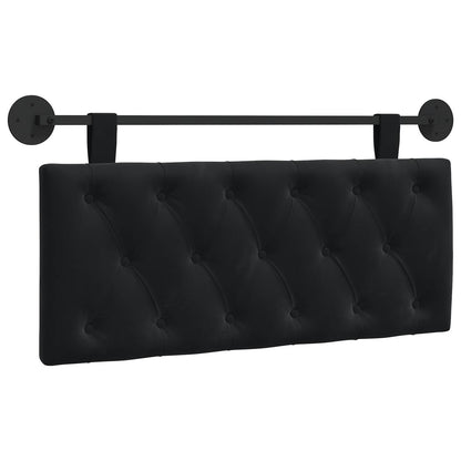 Hangend Hoofdeinde Wandgemonteerd Zwart 110 x 55 x 7 cm Fluweel
