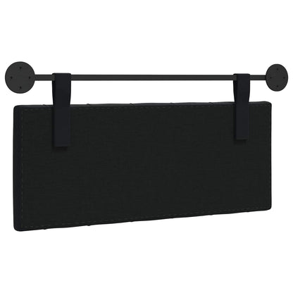 Hangend Hoofdeinde Wandgemonteerd Zwart 110 x 55 x 7 cm Fluweel