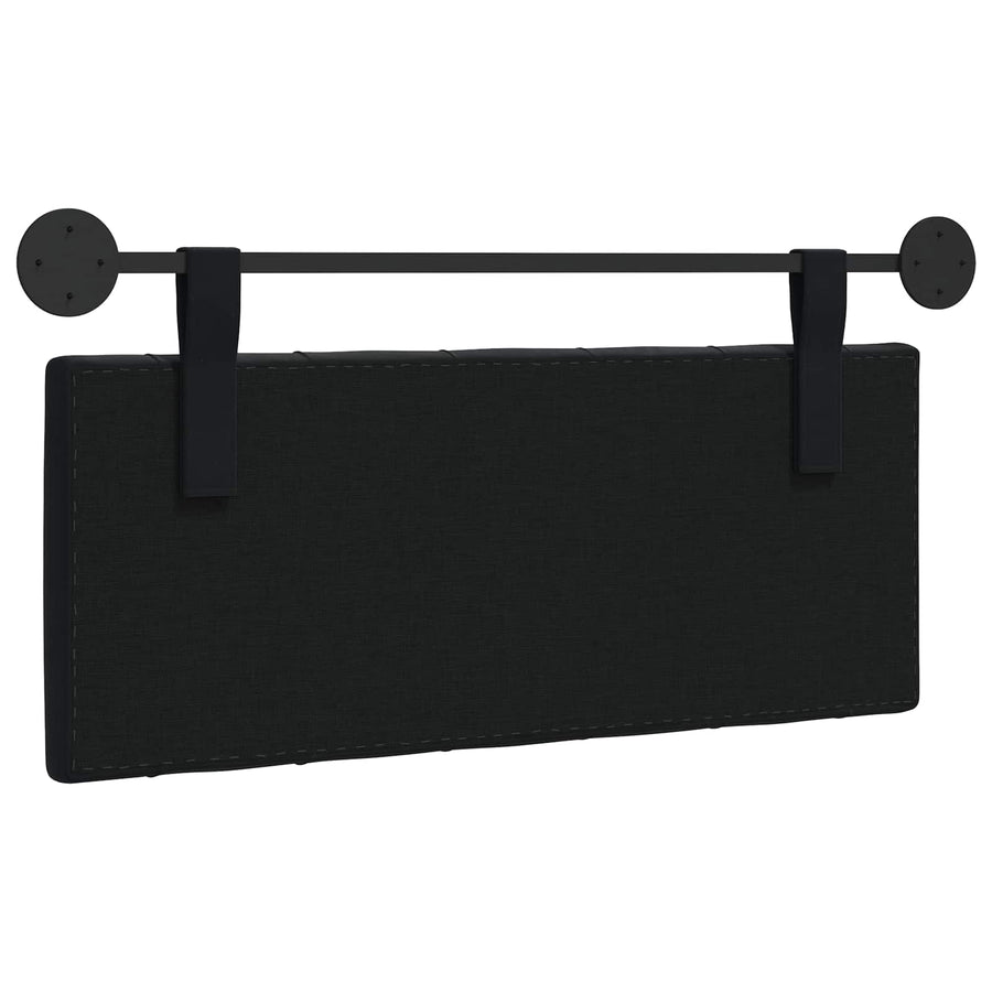 Hangend Hoofdeinde Wandgemonteerd Zwart 110 x 55 x 7 cm Fluweel