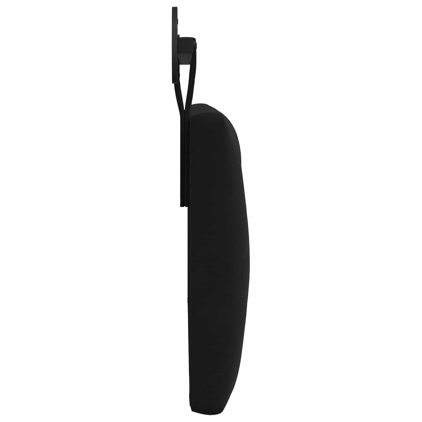Hangend Hoofdeinde Wandgemonteerd Zwart 110 x 55 x 7 cm Fluweel