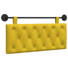 Hangend Hoofdeinde Wandgemonteerd Geel 110 x 55 x 7 cm Fluweel