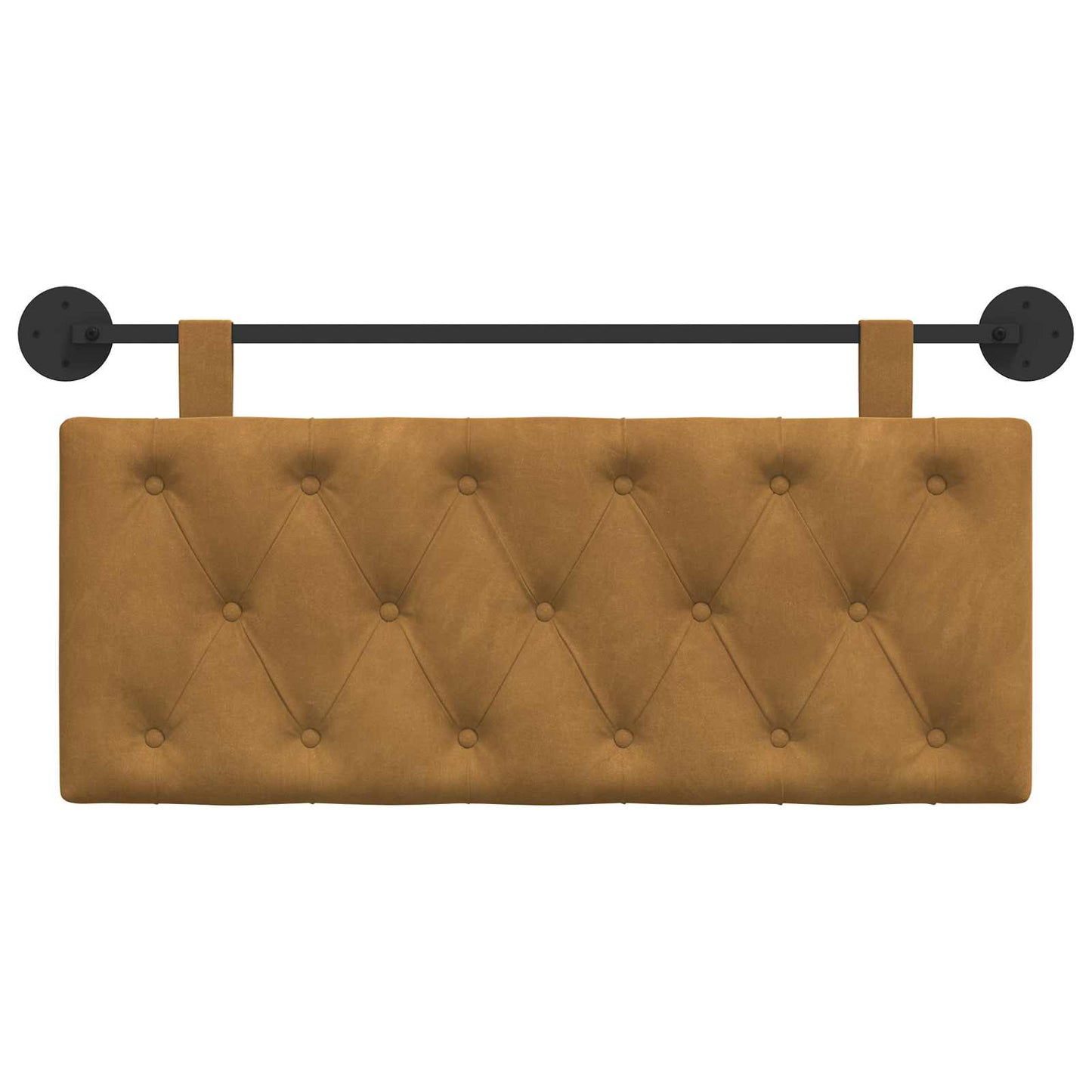Hangend Hoofdeinde Wandgemonteerd Bruin 110 x 55 x 7 cm Fluweel
