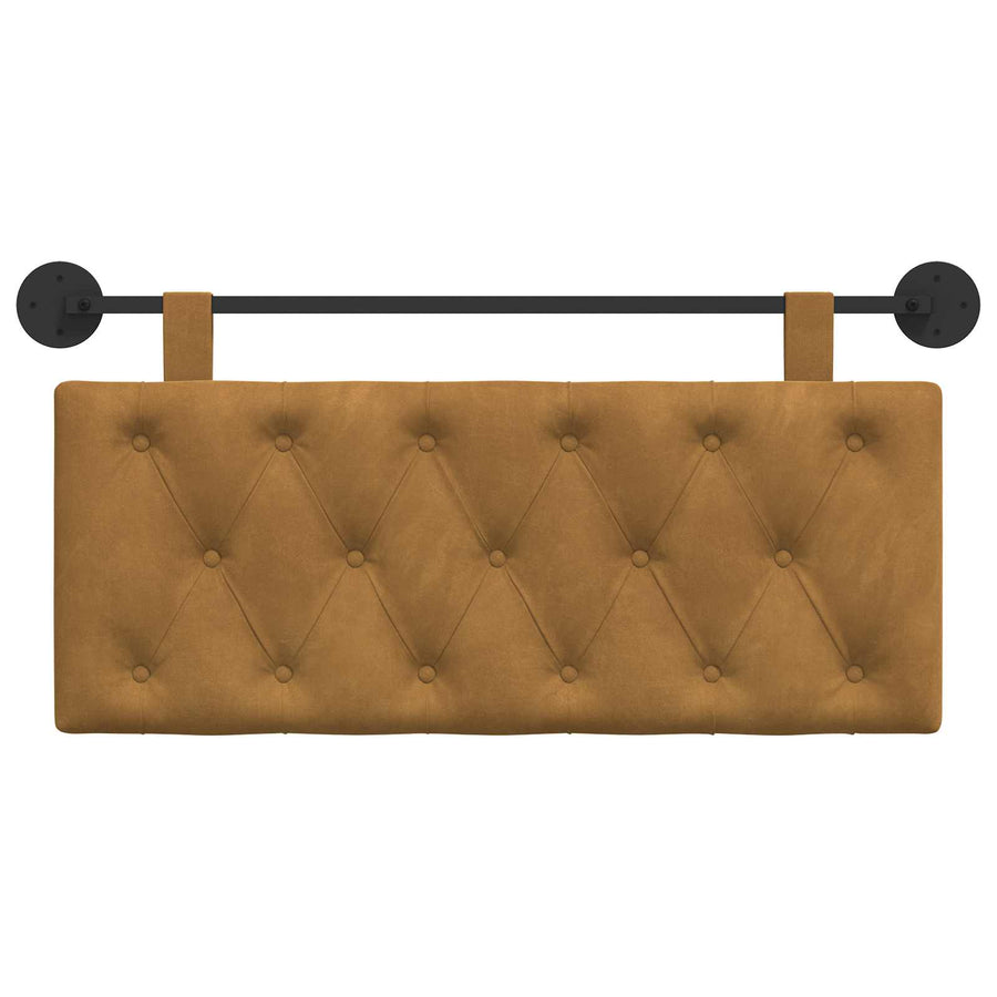 Hangend Hoofdeinde Wandgemonteerd Bruin 110 x 55 x 7 cm Fluweel