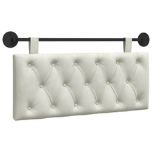 Hangend Hoofdeinde Wandgemonteerd Crème 110 x 55 x 7 cm Fluweel