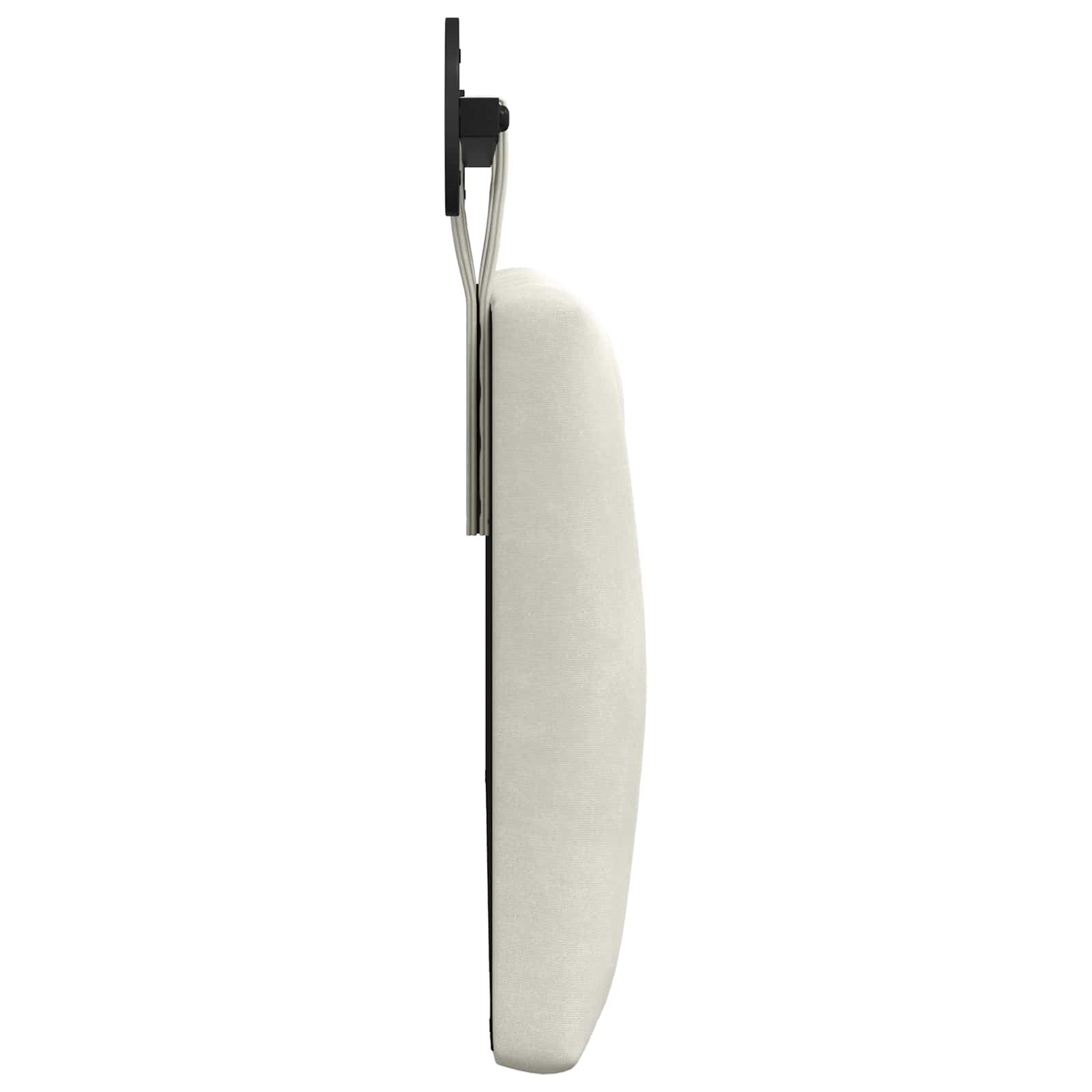 Hangend Hoofdeinde Wandgemonteerd Crème 110 x 55 x 7 cm Fluweel