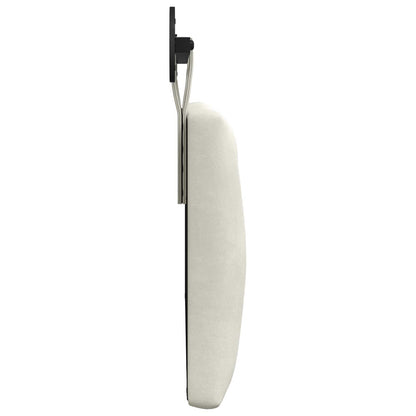 Hangend Hoofdeinde Wandgemonteerd Crème 110 x 55 x 7 cm Fluweel