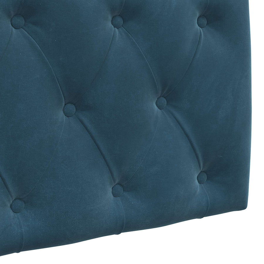 Hangend Hoofdeinde Wandgemonteerd Blauw 110 x 55 x 7 cm Fluweel
