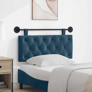 Hoofdbord 110x55x7 cm blauw fluweel wandmontage