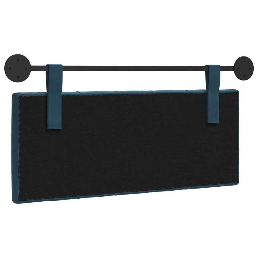 Hangend Hoofdeinde Wandgemonteerd Blauw 110 x 55 x 7 cm Fluweel