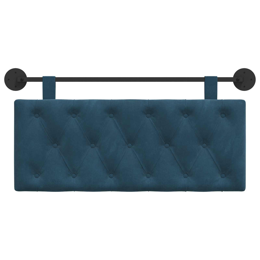 Hangend Hoofdeinde Wandgemonteerd Blauw 110 x 55 x 7 cm Fluweel