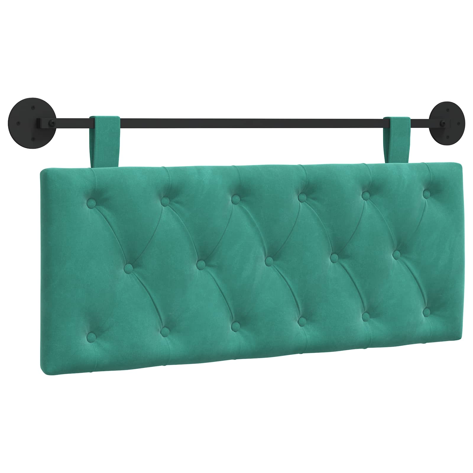 Hangend Hoofdeinde Turquoise 110 x 55 x 7 cm Fluweel
