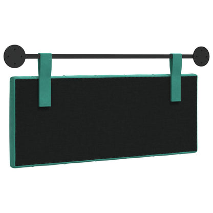 Hangend Hoofdeinde Turquoise 110 x 55 x 7 cm Fluweel