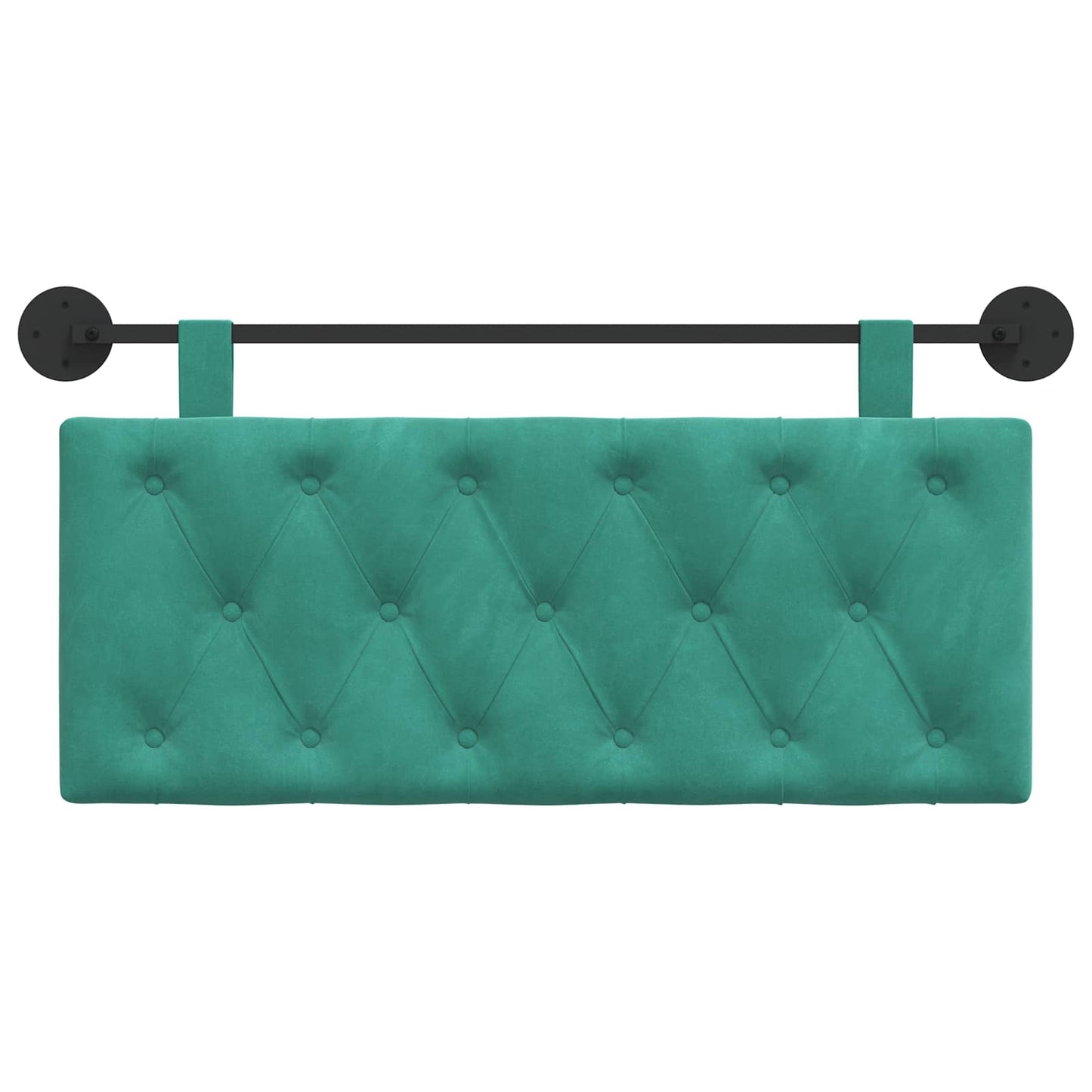 Hangend Hoofdeinde Turquoise 110 x 55 x 7 cm Fluweel