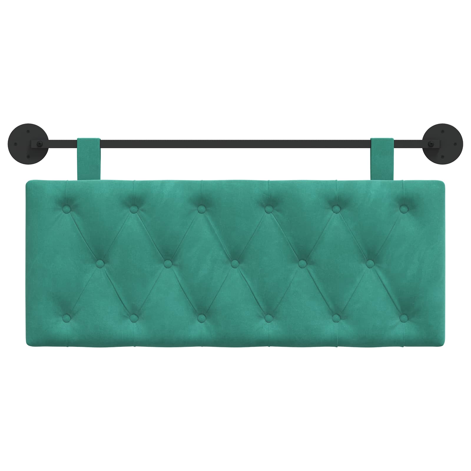 Hangend Hoofdeinde Turquoise 110 x 55 x 7 cm Fluweel