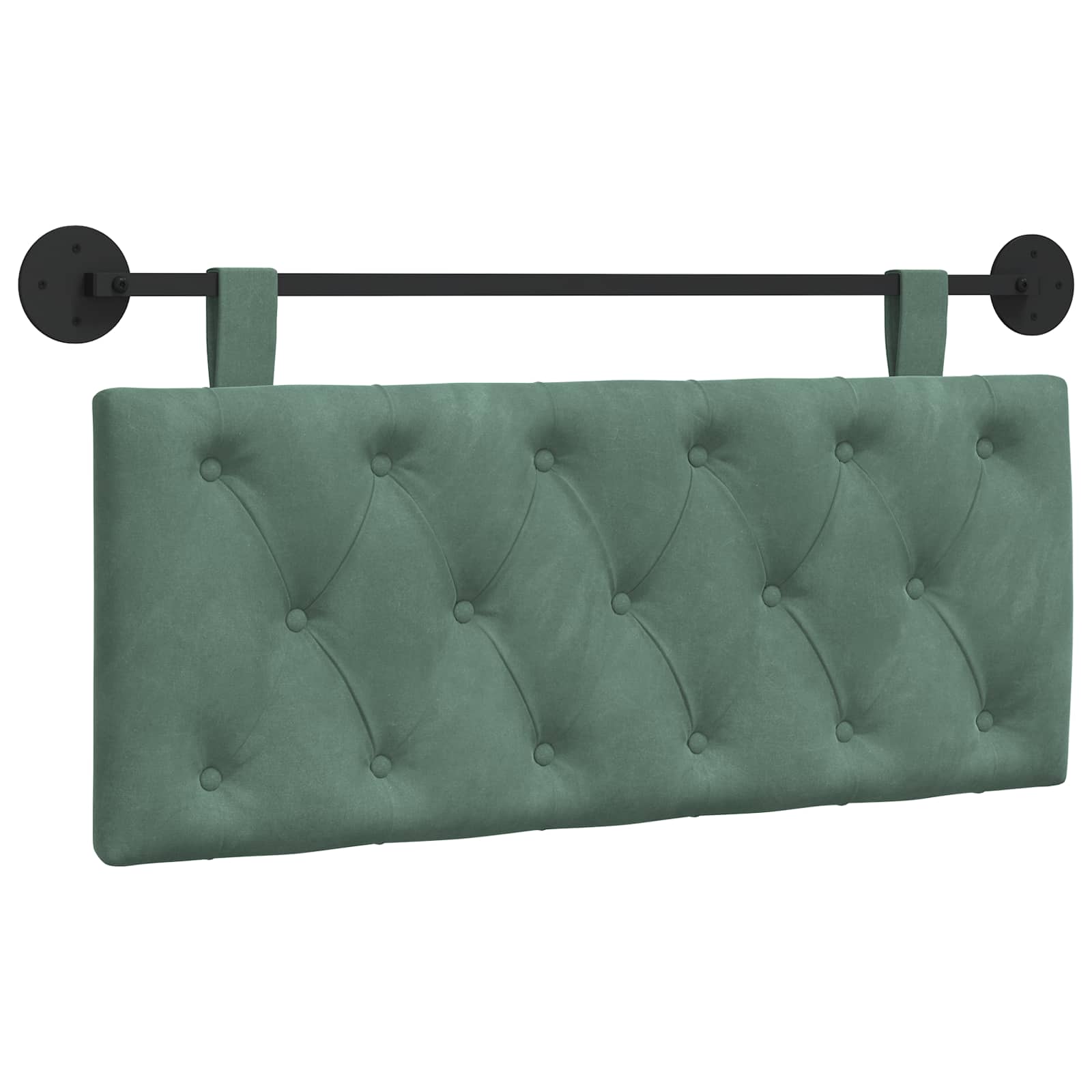 Hangend Hoofdeinde Zeegroen 110 x 55 x 7 cm Fluweel