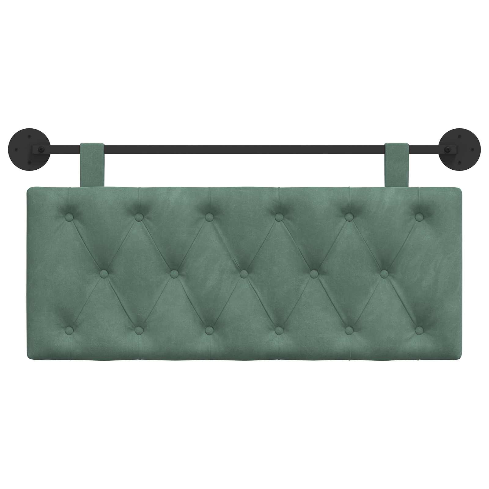 Hangend Hoofdeinde Zeegroen 110 x 55 x 7 cm Fluweel