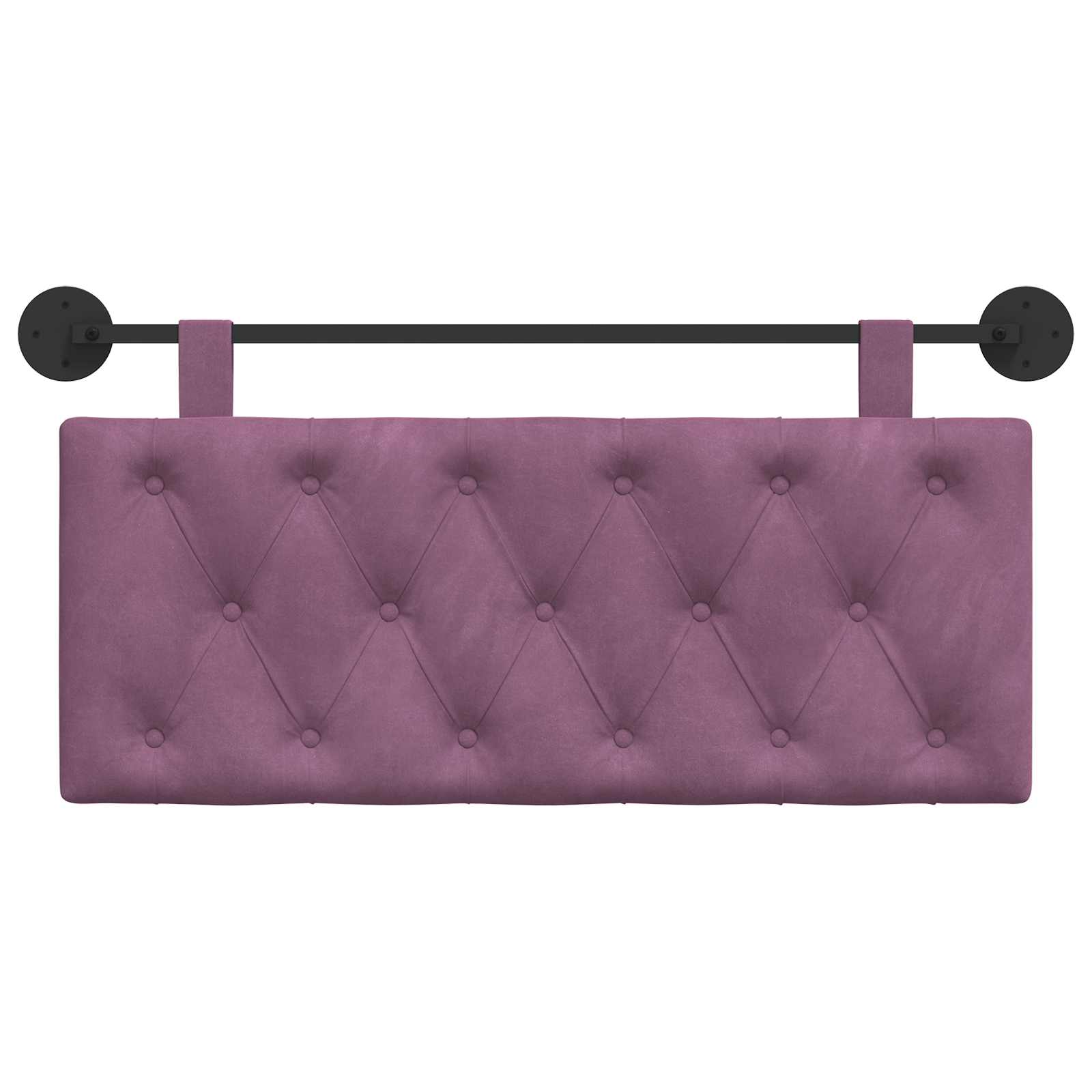 Hangend Hoofdeinde Wandgemonteerd Paars 110 x 55 x 7 cm Fluweel