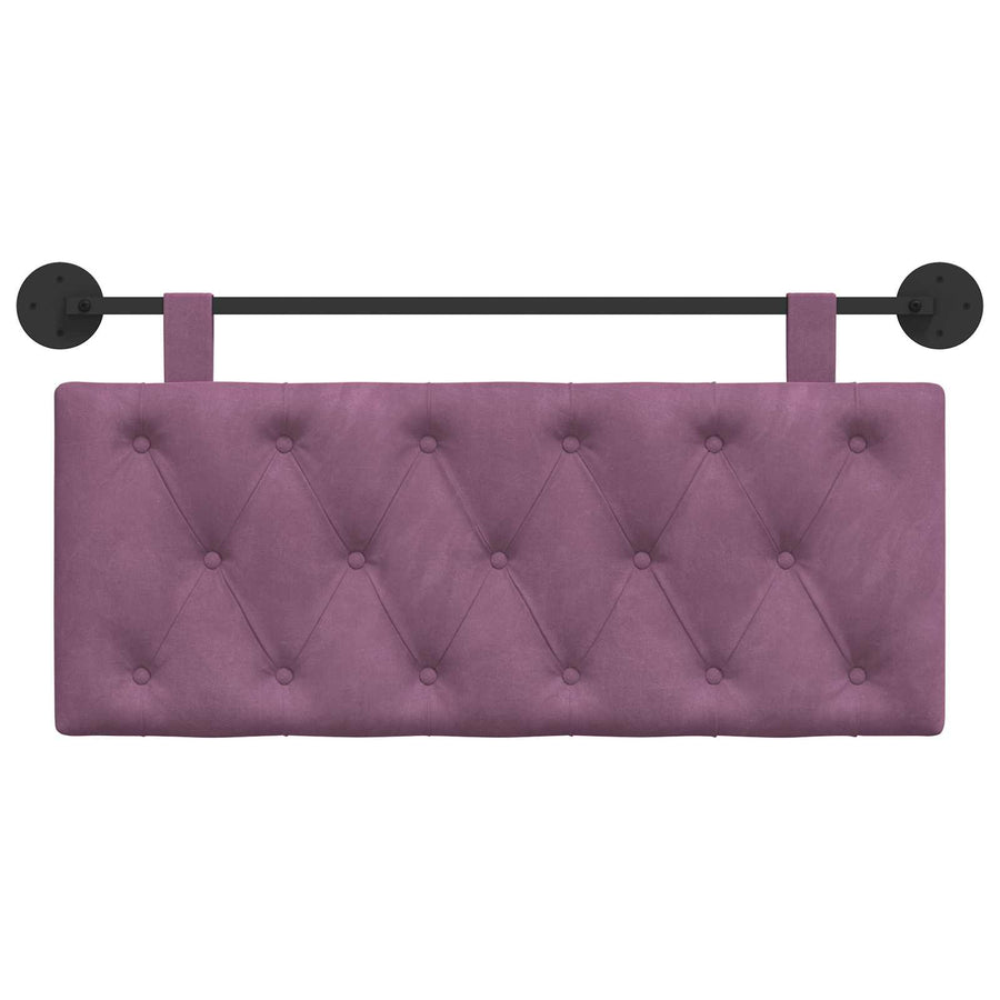 Hangend Hoofdeinde Wandgemonteerd Paars 110 x 55 x 7 cm Fluweel