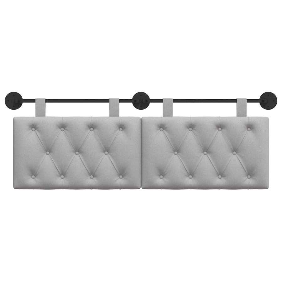 Hangend Hoofdeinde Wolkengrijs 130 x 55 x 7 cm Stof