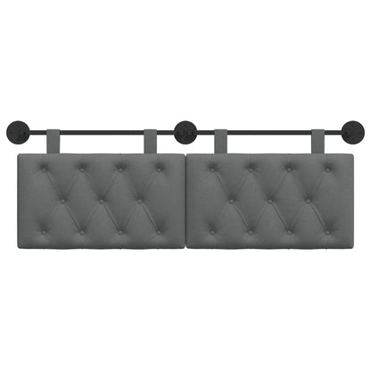 Hangend Hoofdeinde Donkergrijs 130 x 55 x 7 cm Stof