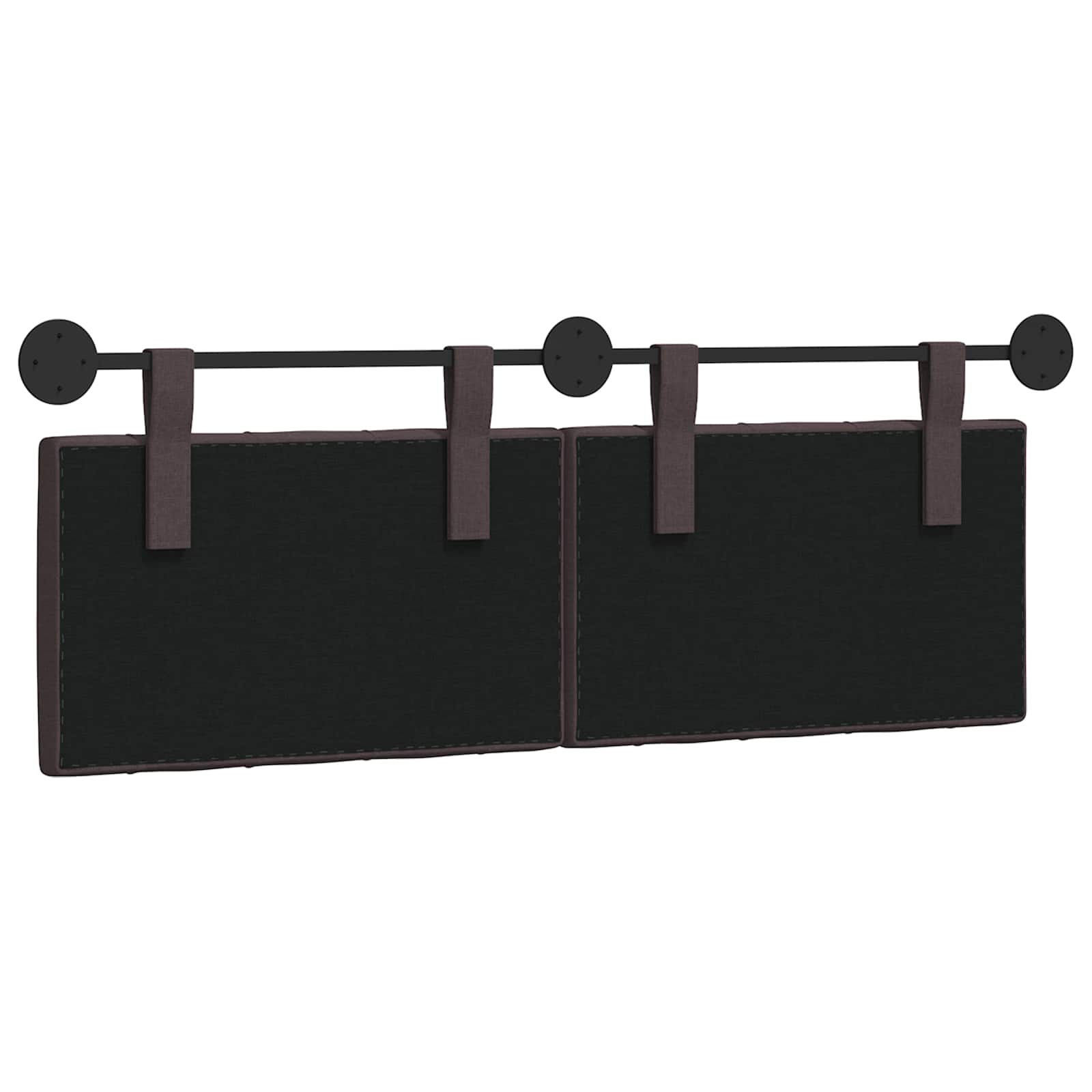 Hangend Hoofdeinde Donkerbruin 130 x 55 x 7 cm Stof