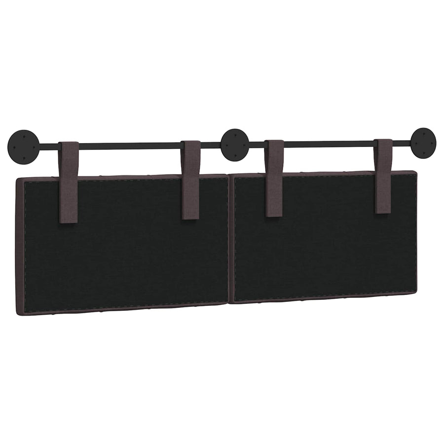 Hangend Hoofdeinde Donkerbruin 130 x 55 x 7 cm Stof