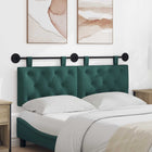Hoofdeinde stof donkergroen 130x55x7 cm