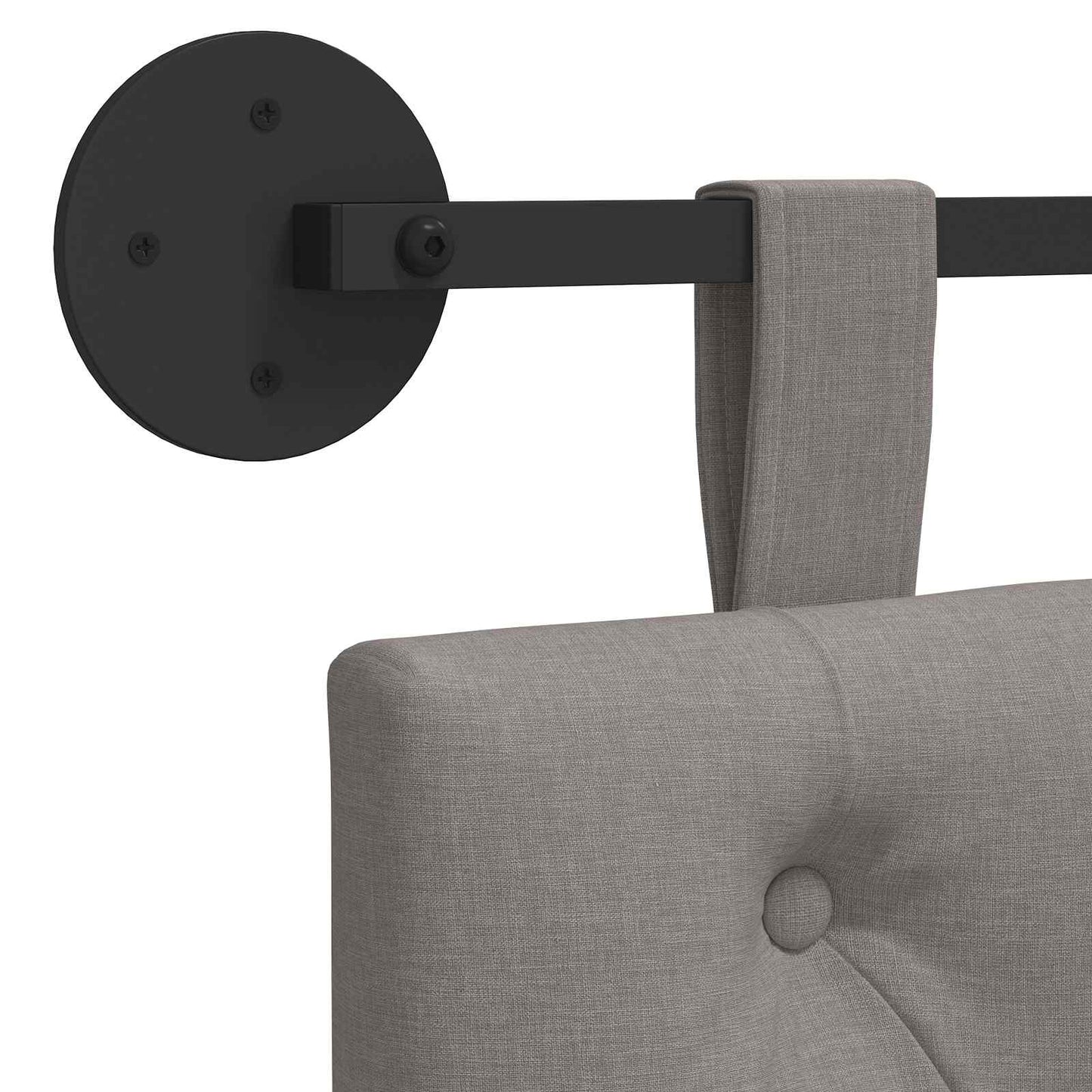 Hangend Hoofdeinde Wandgemonteerd Taupe 130 x 55 x 7 cm Stof