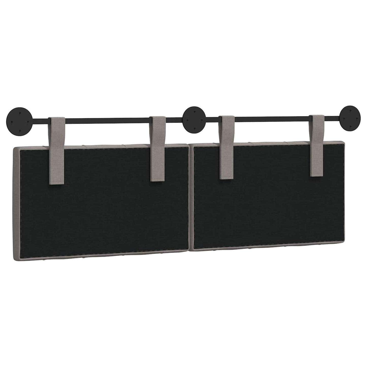 Hangend Hoofdeinde Wandgemonteerd Taupe 130 x 55 x 7 cm Stof