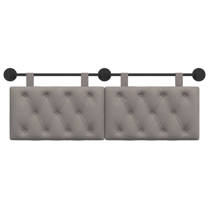 Hangend Hoofdeinde Wandgemonteerd Taupe 130 x 55 x 7 cm Stof