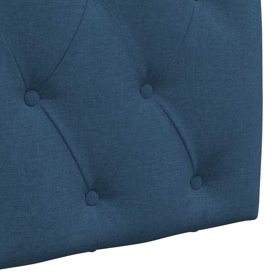 Hangend Hoofdeinde Wandgemonteerd Blauw 130 x 55 x 7 cm Stof