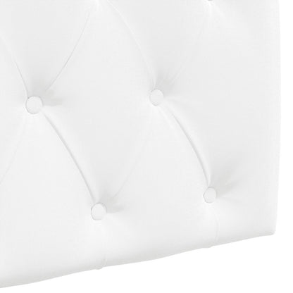 Hangend Hoofdeinde Wandgemonteerd Wit 130 x 55 x 7 cm Stof