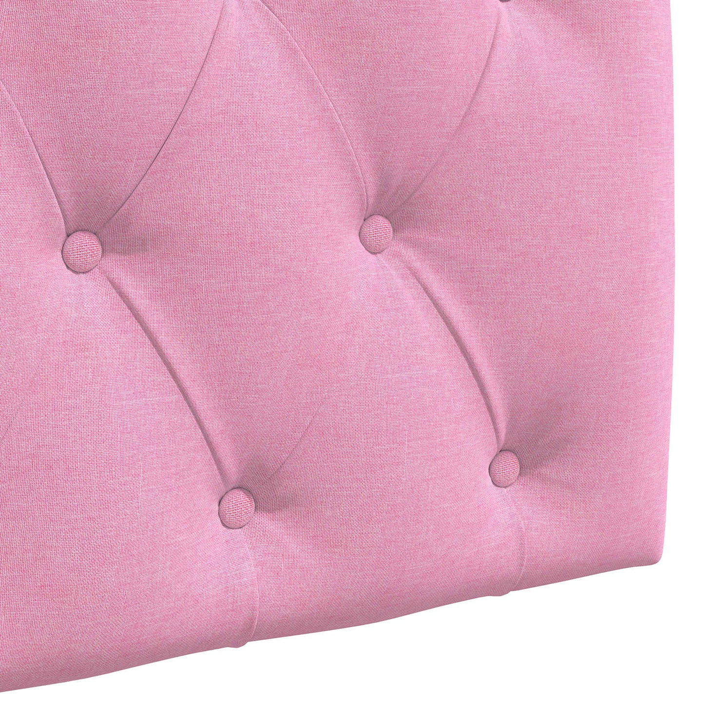 Hangend Hoofdeinde Wandgemonteerd Roze 130 x 55 x 7 cm Stof