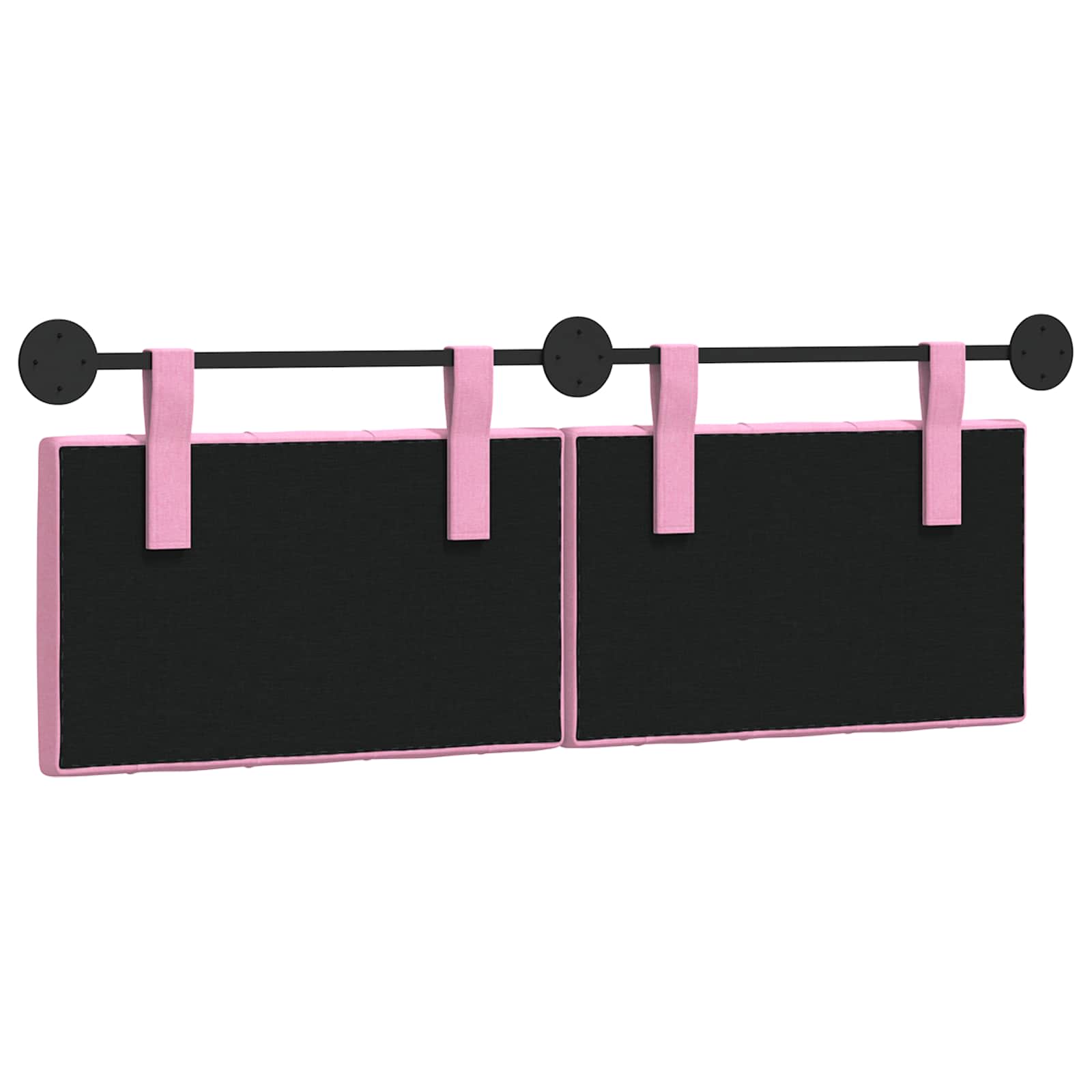 Hangend Hoofdeinde Wandgemonteerd Roze 130 x 55 x 7 cm Stof