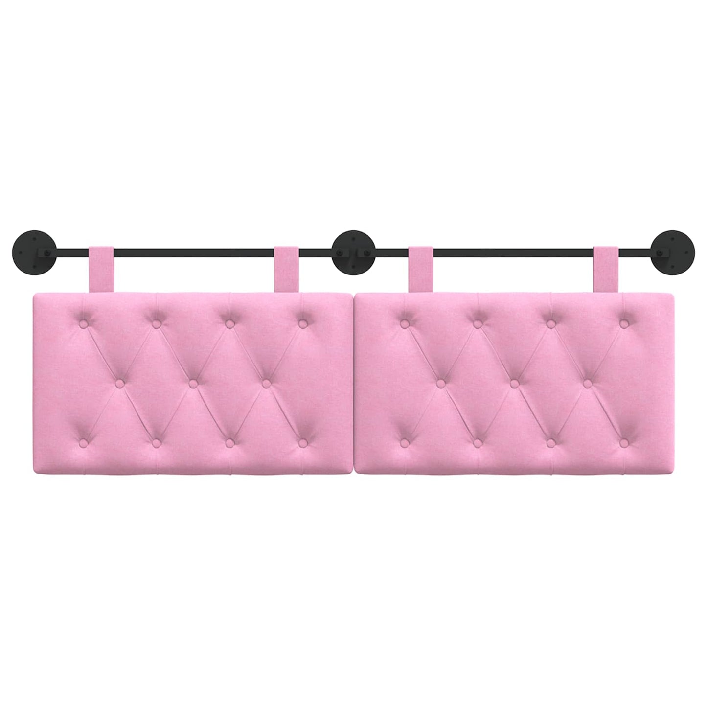 Hangend Hoofdeinde Wandgemonteerd Roze 130 x 55 x 7 cm Stof