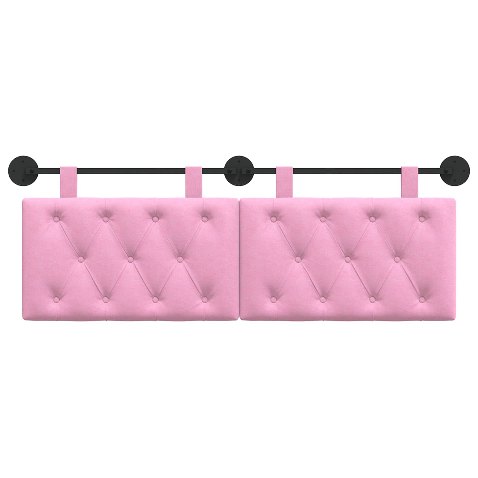 Hangend Hoofdeinde Wandgemonteerd Roze 130 x 55 x 7 cm Stof