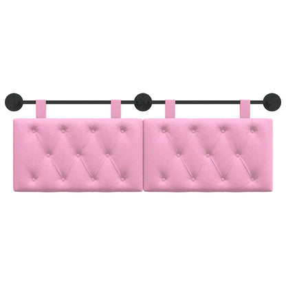 Hangend Hoofdeinde Wandgemonteerd Roze 130 x 55 x 7 cm Stof