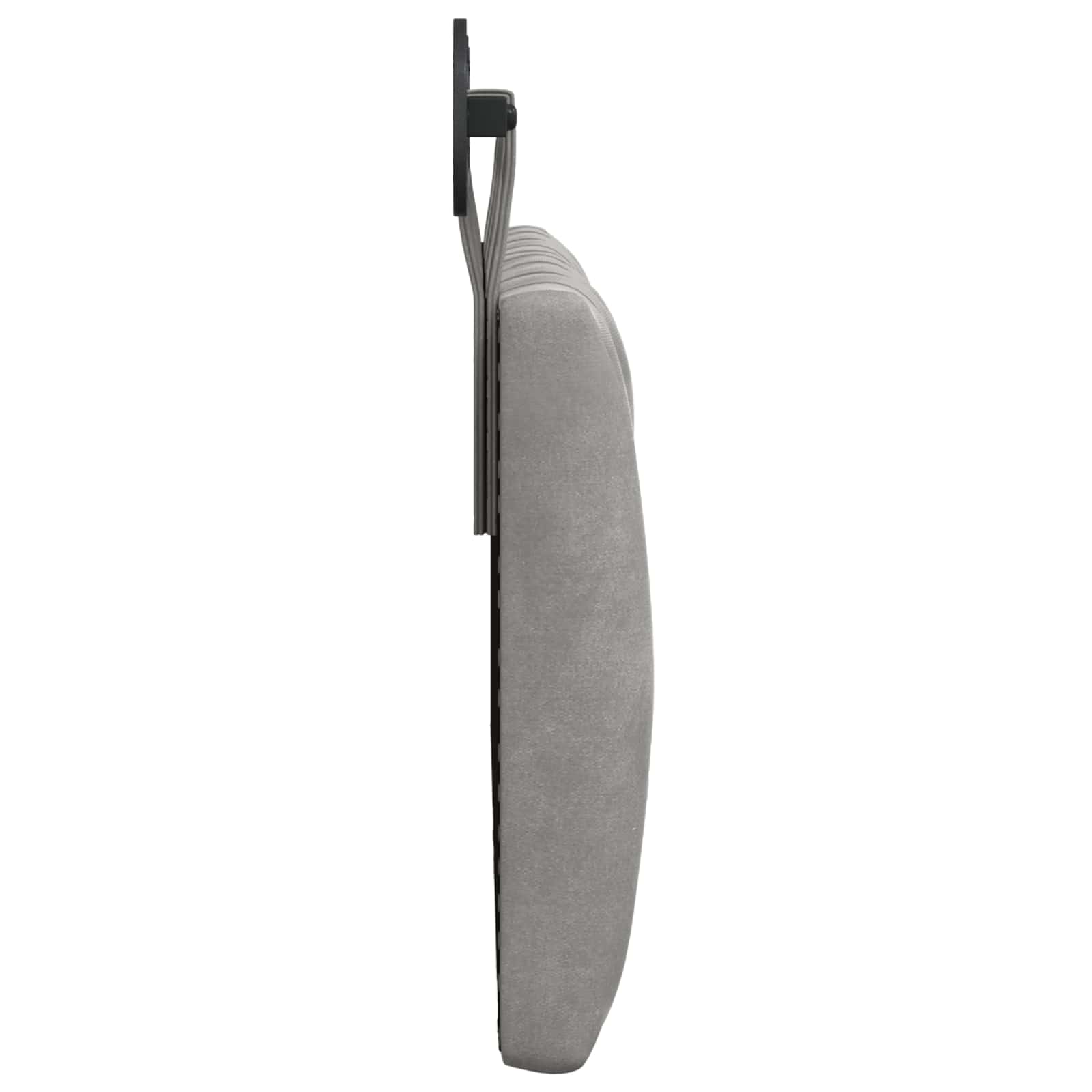 Hangend Hoofdeinde Lichtgrijs 130 x 55 x 7 cm Fluweel
