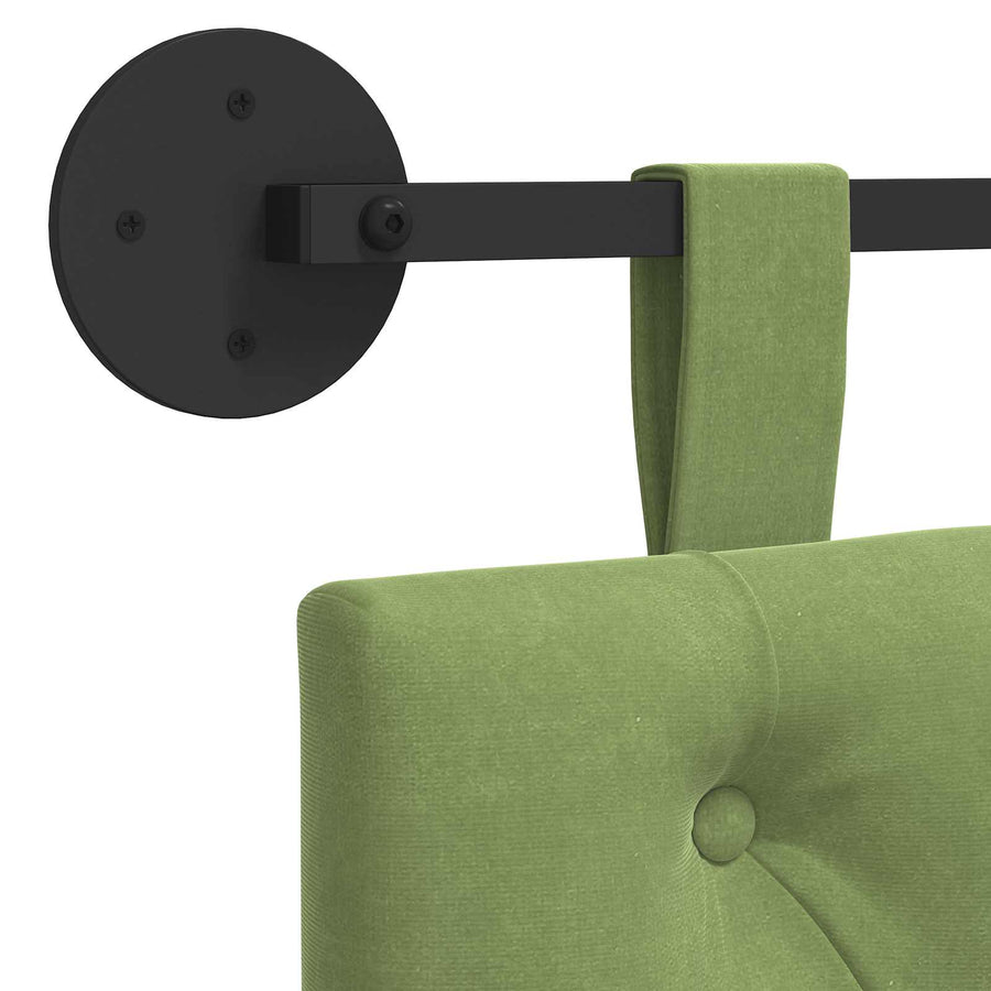 Hangend Hoofdeinde Lichtgroen 130 x 55 x 7 cm Fluweel