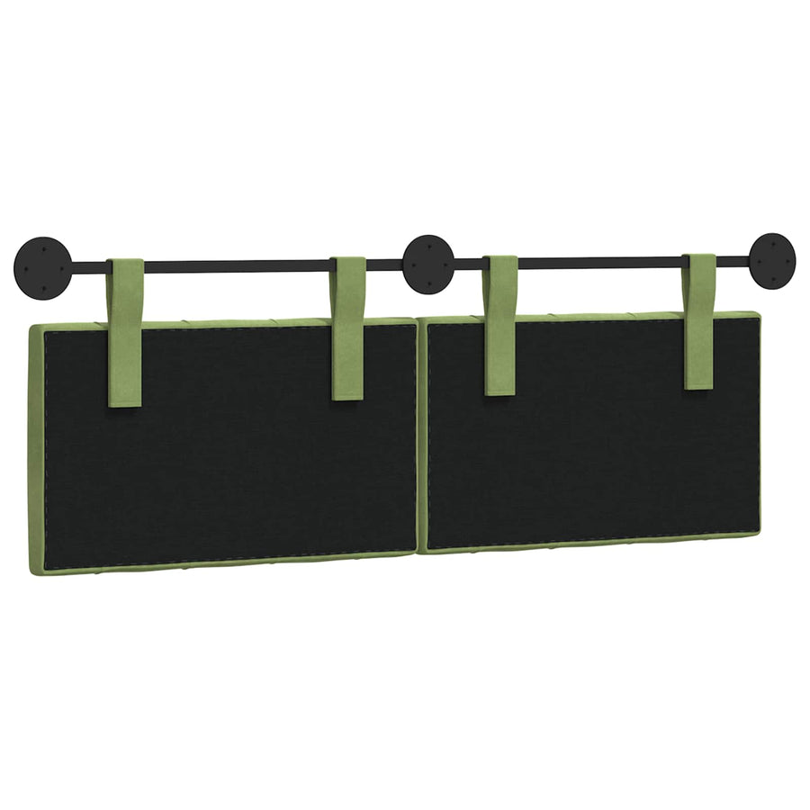 Hangend Hoofdeinde Lichtgroen 130 x 55 x 7 cm Fluweel