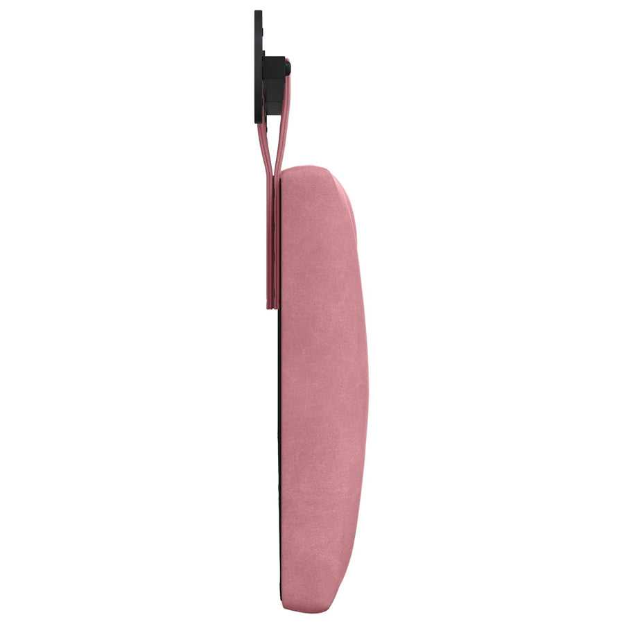 Hangend Hoofdeinde Wandgemonteerd Roze 130 x 55 x 7 cm Fluweel