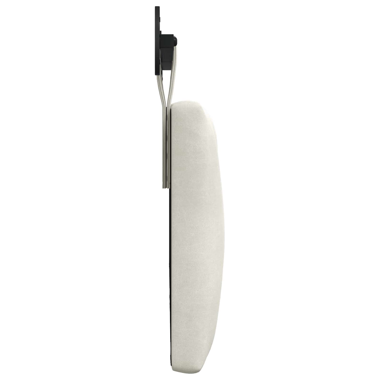 Hangend Hoofdeinde Wandgemonteerd Crème 130 x 55 x 7 cm Fluweel