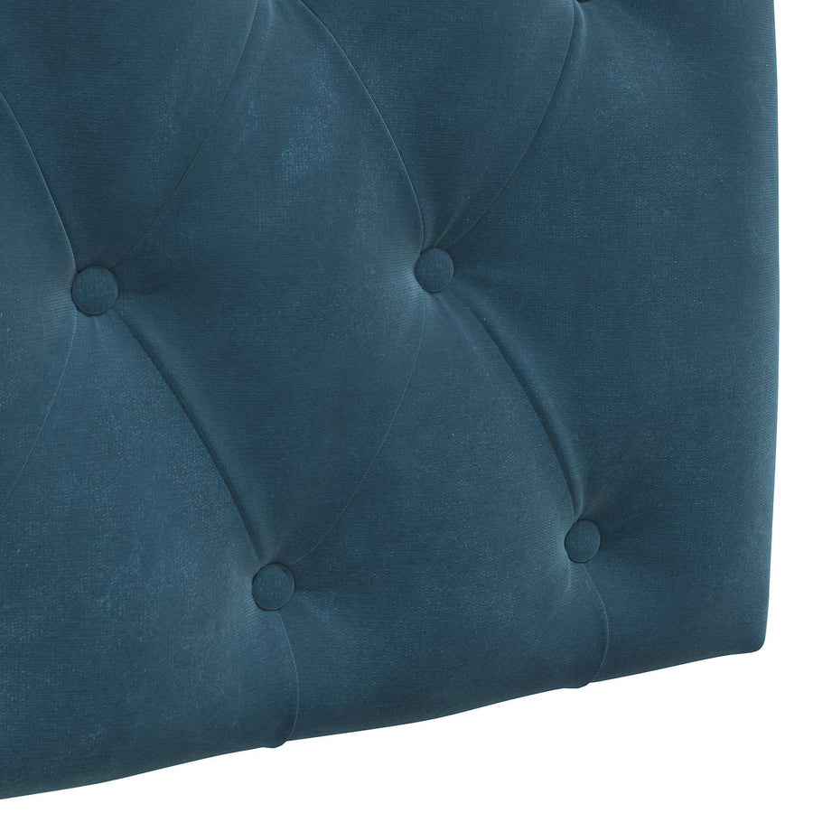 Hangend Hoofdeinde Wandgemonteerd Blauw 130 x 55 x 7 cm Fluweel