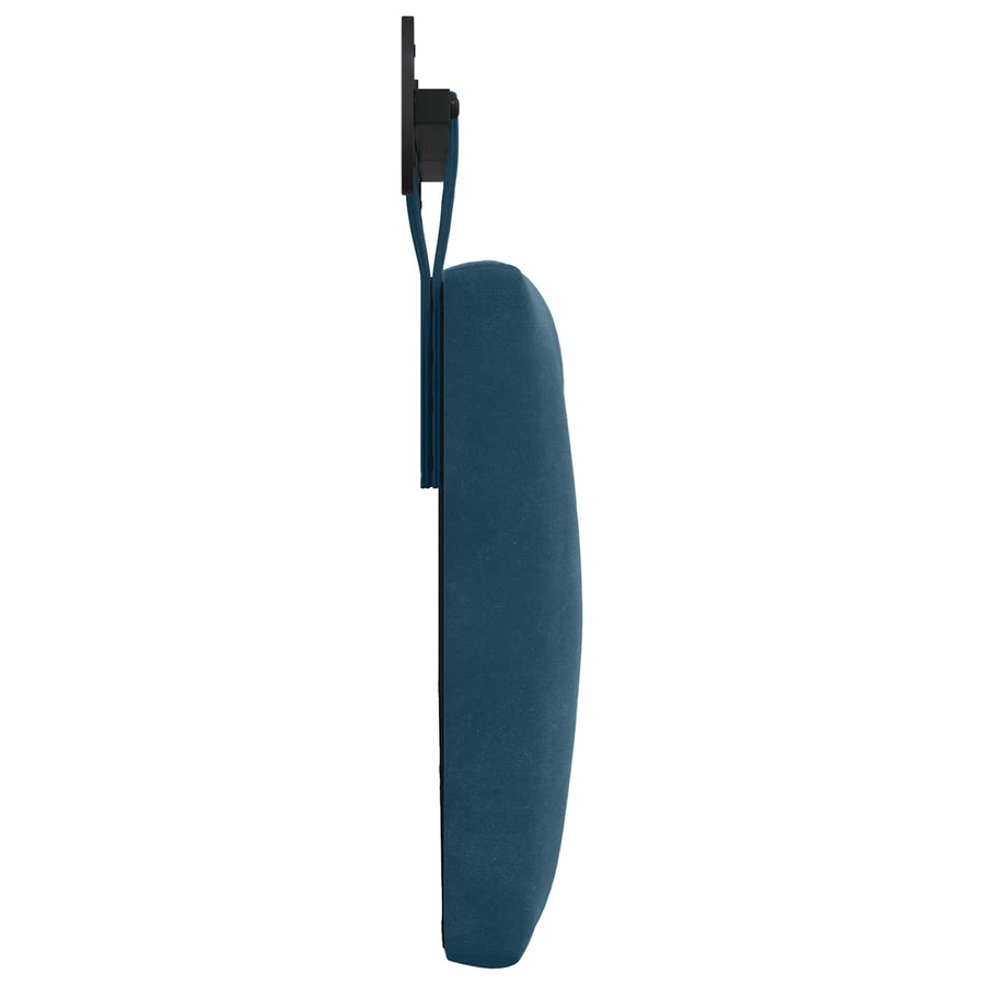 Hangend Hoofdeinde Wandgemonteerd Blauw 130 x 55 x 7 cm Fluweel