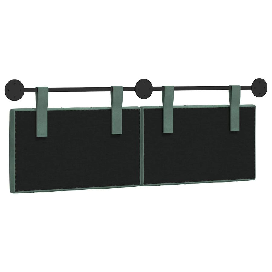 Hangend Hoofdeinde Zeegroen 130 x 55 x 7 cm Fluweel