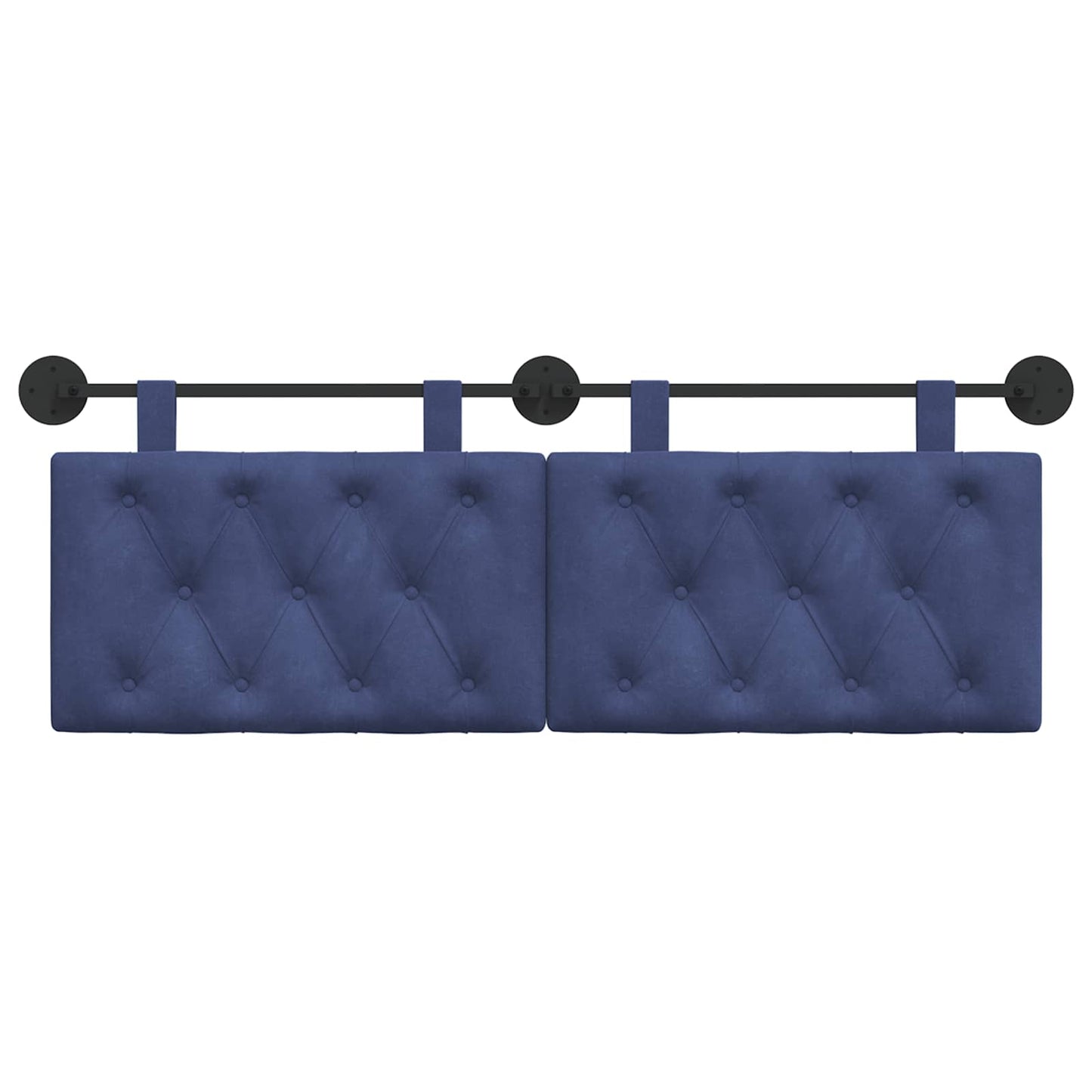 Hangend Hoofdeinde Politieblauw 130 x 55 x 7 cm Fluweel