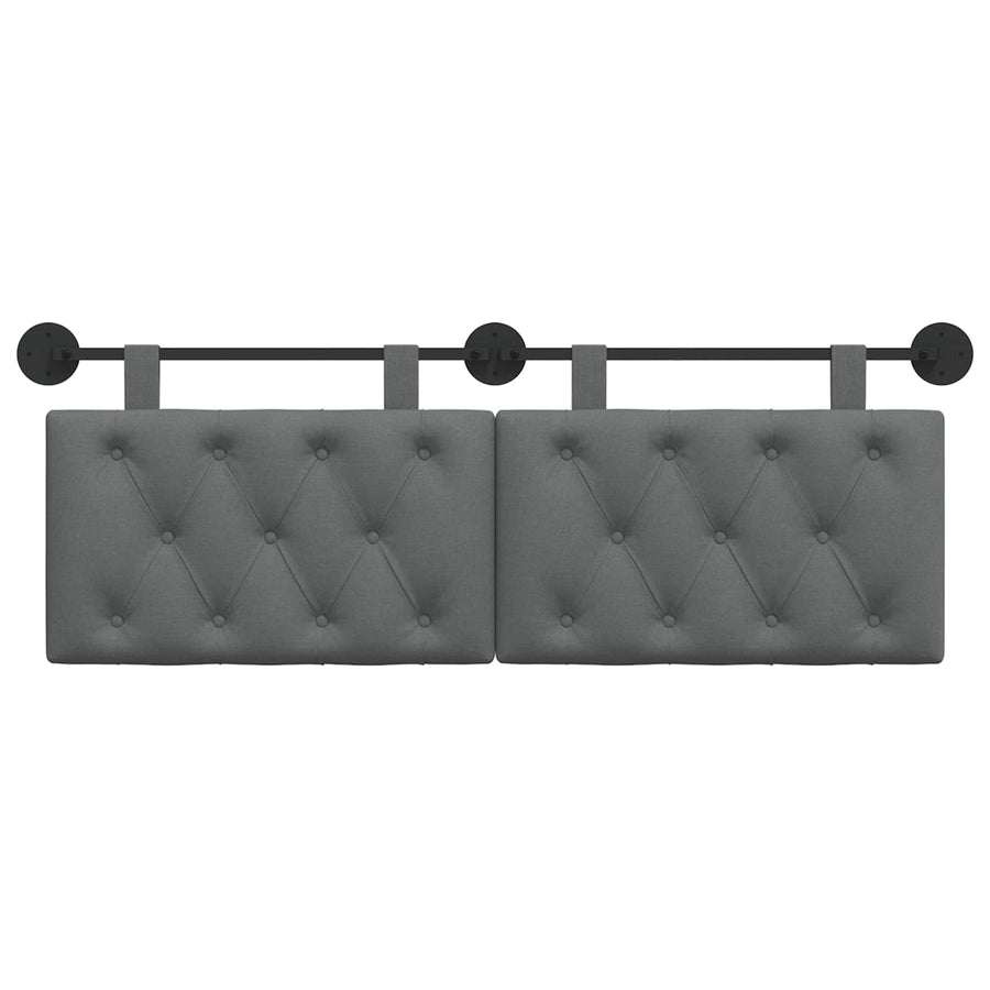 Hangend Hoofdeinde Donkergrijs 150 x 55 x 7 cm Stof