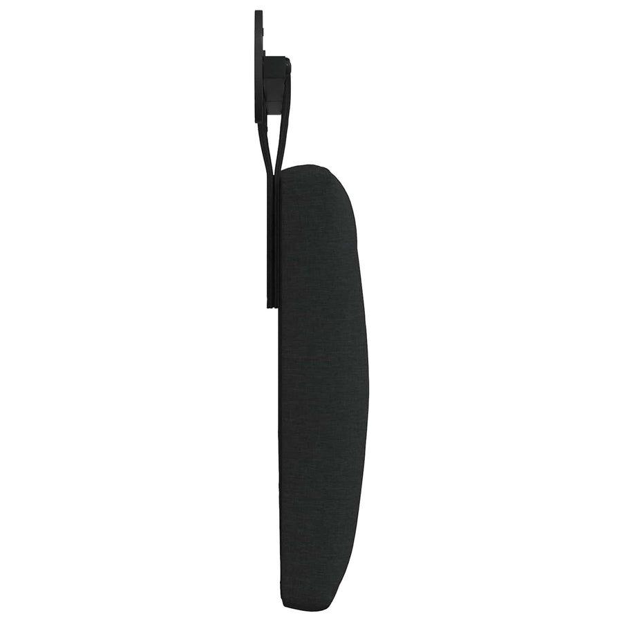 Hangend Hoofdeinde Wandgemonteerd Zwart 150 x 55 x 7 cm Stof