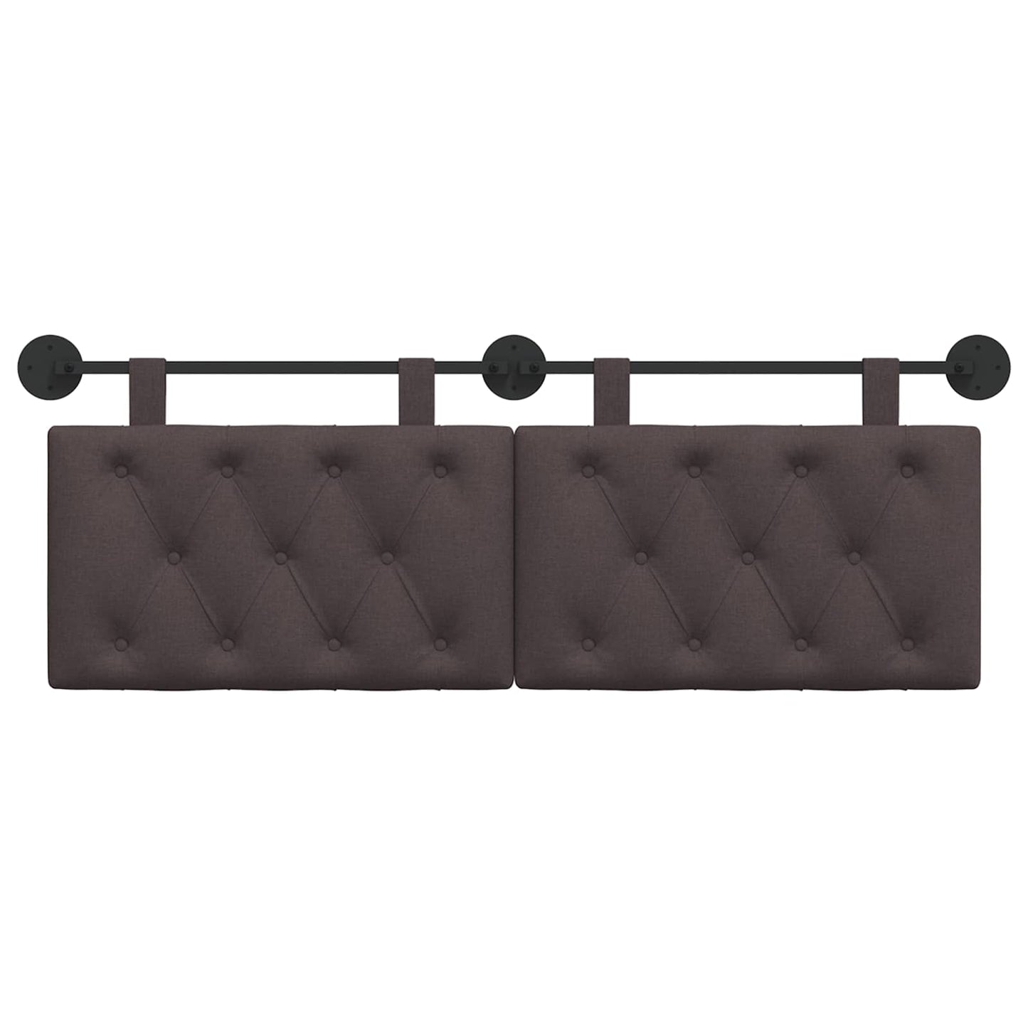 Hangend Hoofdeinde Donkerbruin 150 x 55 x 7 cm Stof